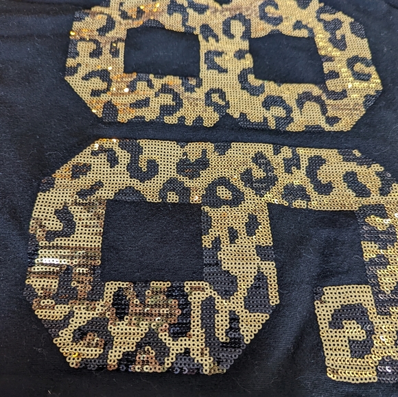 PINK Sequin Black Hoodie S - Picture 5 of 5